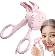 Vgvgaj Heated Lash Curler - Lash Curling Makeup Tool | Long Lasting Heated Eyelash Curler Tool with 3 Temp Settings for Women