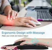 Pad Wrist Support with Massage Design Wrist Rest Pain Relief Mo Ergonomic Mouse