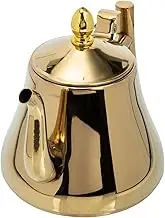 FUNOMOCYA Stainless Steel Cold Water Kettle with Strainer Portable Teapot for Milk Tea and Coffee Ergonomic Handle Lightweight Kitchen Supply