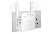 WiFi Extender Booster with Ethernet Port PlugIn WiFi Booster WiFi Internet Repeater and Range Extender for Home Internet Booster, Wireless WiFi Booster and Extender for Improved Coverage(White)