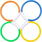 4Pcs Underwater Grabbing Diving Ring Swimming Pool for Fun Learning Activity for Hand Eye Coordination for Summer Pool Games