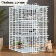 28"x41" Cat Cage / Rabbit Hutch / Puppy Playpen / Ferret KItten Enclosure White