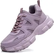 COOU Steel Toe Cap Trainers Safety Shoes for Women Non Slip Puncture Proof Lightweight Work Boots