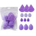 12pcs All-Purpose Makeup Sponge Set 4Types Foundation Sponges Powder Puff