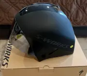 NEW! 2025 Specialized S-Works TT 5 Black Time Trial Aero Low Drag Helmet Large