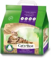 CAT'S BEST Smart Pellets 5L 2.5g Non Stick Wood Clumping Cat Litter Natural Pet