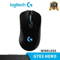 在飛比找PChome24h購物優惠-Logitech 羅技 G703 HERO LIGHTSPE