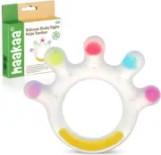 Palm Teether Toy, Soft Silicone, BPA Free, Soothing for 3M+ Babies, 1pk