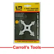 2X 4 Way Master Chuck Key - Suitable for most drills and other power tools