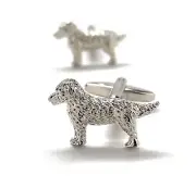 Labrador Retriever Dog Cufflinks Silver Hunting Dog Puppy Dog Mans Best Fried