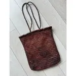 ST. AGNI BAGU WOVEN TOTE 真皮編織TOTE BAG 編織包 DRAGON DIFFUSION