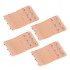 Bra Extender 3 Hook Elastic Extension Strap Plus Size Clip On Maternity Beige 4X