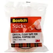 Scotch Sticky Tape 24mm x 50m 2 Pack