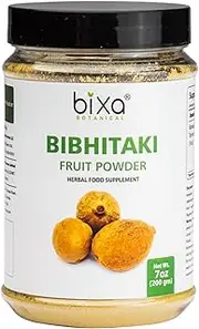 bixa BOTANICAL Bibhitaki Powder (Terminalia Belerica) - 200G (7 Oz),Natural Mild Laxative & General Tonic | Ayurvedic Herbal Supplement To Eliminate Toxic Waste From Intestine,Tonic For Eyes & Hairs |