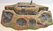 Atherton Scenics Painted WWII WWI Trench Center Interior Command Bunker