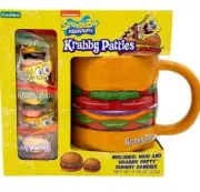 SpongeBob SquarePants Krabby Patties 14 oz Mug with Candy Gift Set NEW Patty