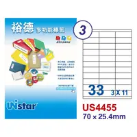 在飛比找momo購物網優惠-【Unistar 裕德】US4455-100入(多功能電腦標