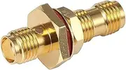 Powertec SMA Female to SMA Female Bulkhead Rear Mount RF Adapter