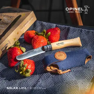 法國OPINEL No.07我的第一把OPINEL小刀&皮套/圓弧刀尖未開鋒口袋刀