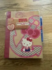 Sanrio Hello Kitty and Friends Pink Full Size Journal Notebook And Pen Brand New
