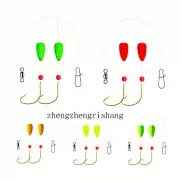 5pcs Pompano Rig with Floats Fishing Rigs Swivel Snaps Circle Hooks Saltwater