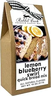 Rabbit Creek Lemon Blueberry Quick Bread Mix – Easy To Make Quick Bread Mix, Made in the USA, Lemon Blueberry Bread Mix