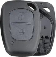 FLJKCT 2 Buttons Smart Car Key Case Remote Key Shell,for Nissan Vivaro Traffic Primastar 2005-2009