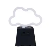Art + Tech Neon Light Speaker Cloud Cute LED Bluetooth Mini 13.8x15.1cm Blue