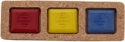 Art Graf Artist Water Soluble Tailors Chalk Set of 3 Rich & Intense (Cork Box), Primary Color 3 Pc Set