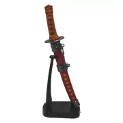 Japanese Samurai Sword Miniature Letter Opener with Free Display Stand
