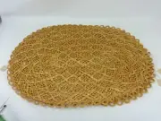 Vintage Set of 6 Oval Placemats 100% Abaca - NWTs