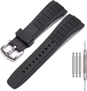 [MCXGL] 26mm Rubber Watch Strap Compatible with SEIKO VELATURA/SRH series SPC007 Men' Sports Waterproof Silicone Watch Band Wristband Bracelet