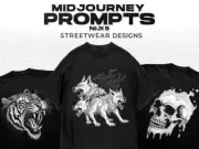 Midjourney Prompts For Streetwear T-Shirt Designs