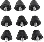 [domoi] 25 Pcs Football Shoe Replacement Spikes 13mm Soccer Shoe Studs Spikes for 5MM Threaded Running Shoe