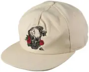 New Quiksilver Mean Doggin Hat Birch Snake Skull Snapback Cap Surf Skate