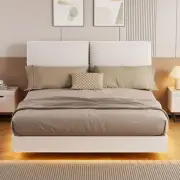 Levede Floating Double Bed Frame with Headboard