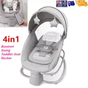 4in1 Baby Swing Bouncer Mastela New born Rocker Electric Leaf Bassinet Upto18Kg