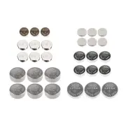 ToolTreaux Assorted Alkaline Button Electronic Batteries Assorted Sizes - 30pc