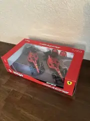 BURAGO FORMULA 1 FERRARI 2-PACK SF-23 #16 SAINZ #55 LECLERC 1/43 F1 SEALED