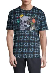 Robert Graham 3XL $128 SPEED LIMIT Skull & Grid Graphic Tee, T-Shirt, NWT