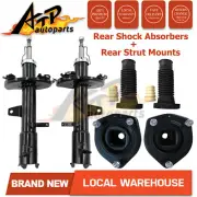 Pair Rear Shock Absorbers + Strut Mount Kit for TOYOTA KLUGER MCU28R 03-07