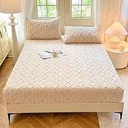 2025 New Elastic Bed Sheet,Elastic Bedsheet,Elastic Bed Sheets King Size,Elastic Bed Sheets Queen Size,Elastic Bed Sheets Full Size (Full/Double Size,Beige)