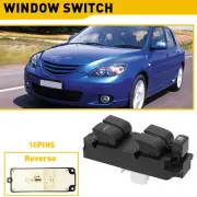 Master Power Window Switch for 2007-2009 3 Mazda speed & 2004-2009 3 i S 10 Pins