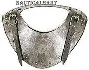 Medieval Dark Warrior Gorget Neck Body Armour Silver One Size by Nauticalmart