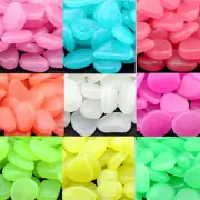 1000Pc Glow In The Dark Stones Pebbles Rock Aquarium Fish Tank Garden Walk Decor