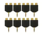 8pcs Rca Splitter Adapter