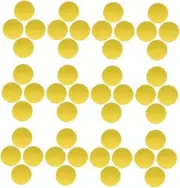 HOMOBABE 48pcs Yellow Eva Foam Launch Balls Soft Round Launch Balls for Party Games Safe and Lightweight for Indoor Activities