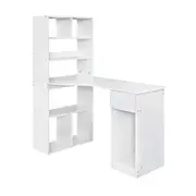 Artiss Corner Computer Desk Home Office Desks Study PC Laptop Table Shelves Milo