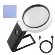 Magnifying Glass with Light 10X 25X High Magnification with LED 10X+25X