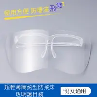 在飛比找PChome24h購物優惠-超輕薄簡約型防飛沫透明護目鏡